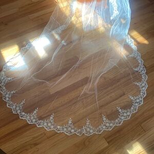 Vintage cathedral veil